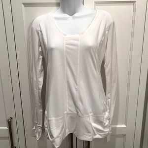 Zella Women Lightweight White Hoodie Pullover Size Small
